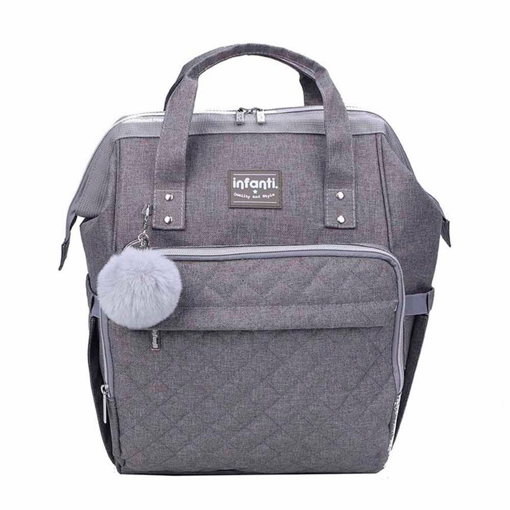 Mochila Pañalera Open Infanti Gris